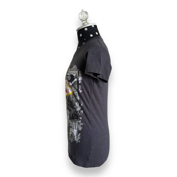 5/$35   Welcome to Fabulous Las Vegas Nevada Tee Sz S Kitsch Sign Gray Fitted - Picture 6 of 7